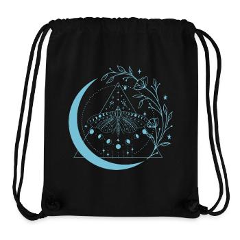 Motten-Mond-Blumen - Stanley/Stella recycelter Gym Bag - Schwarz - Vorne