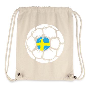 Handballer, Symbole, Handball, Suède, Logo, icône - Sac à cordon recyclé Stanley/Stella - blanc naturel - Devant