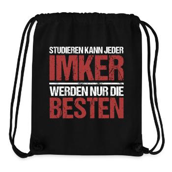 Studieren kann jeder; Imker sind die Besten - Stanley/Stella recycelter Gym Bag - Schwarz - Vorne