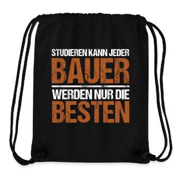 Studieren kann jeder - Bauer Edition - Stanley/Stella recycelter Gym Bag - Schwarz - Vorne