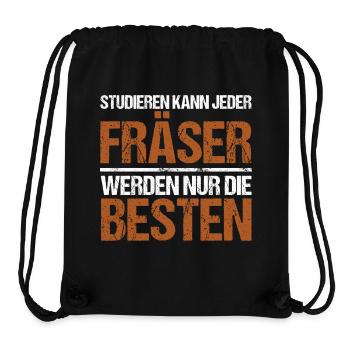 Studieren kann jeder - Fräser Edition - Stanley/Stella recycelter Gym Bag - Schwarz - Vorne