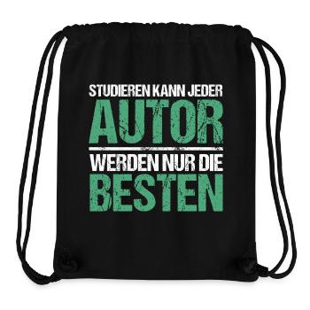 Anyone can study - Author Edition - Stanley/Stella Recycled Gym Bag - black - Front