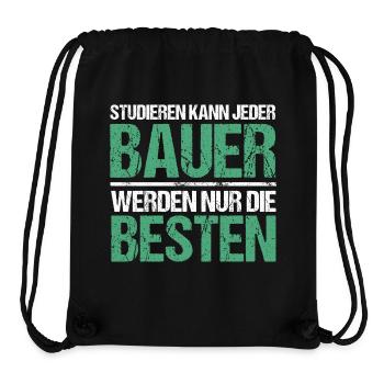 Studieren kann jeder - Bauer Edition - Stanley/Stella recycelter Gym Bag - Schwarz - Vorne