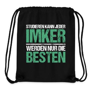 Studieren kann jeder - Imker Edition - Stanley/Stella recycelter Gym Bag - Schwarz - Vorne