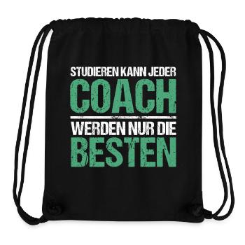 Anyone can study - Coach Edition - Stanley/Stella Recycled Gym Bag - black - Front