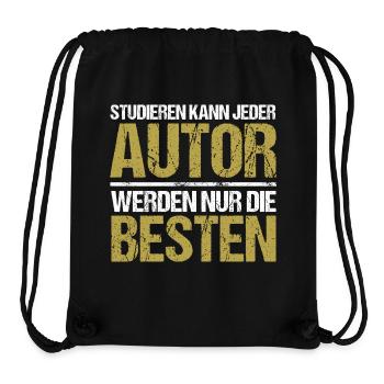 Anyone can study - Author Edition - Stanley/Stella Recycled Gym Bag - black - Front