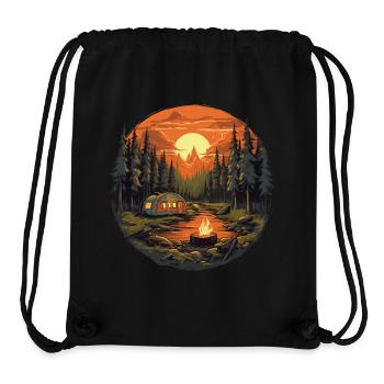 Cozy Campfire - Stanley/Stella recycelter Gym Bag - Schwarz - Vorne