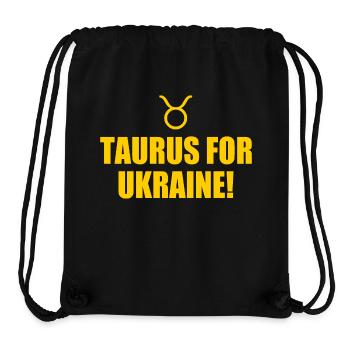 taurus for ukraine - Stanley/Stella Recycled Gym Bag - black - Front