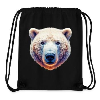 Weißer Eisbär - Stanley/Stella recycelter Gym Bag - Schwarz - Vorne