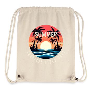 Summer tropical vibes only - Stanley/Stella Recycled Gym Bag - natural - Front
