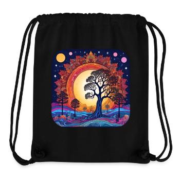 Germanen und Wikinger Weltenbaum Yggdrasil - Stanley/Stella recycelter Gym Bag - Schwarz - Vorne