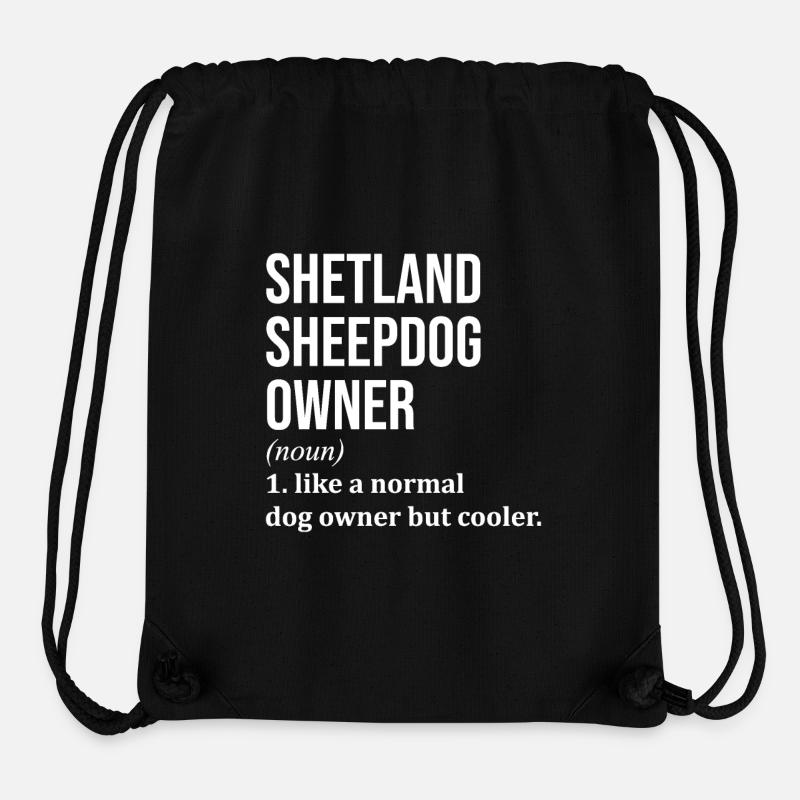 Shetland-Schäferhund - Stanley/Stella recycelter Gym Bag - Schwarz