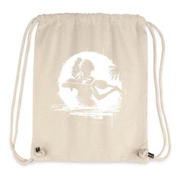 Female violinist - Stanley/Stella Recycled Gym Bag - natural - Front