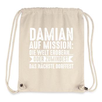 First name Damian - Stanley/Stella Recycled Gym Bag - natural - Front