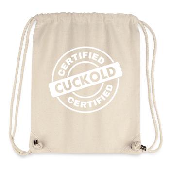 certified cuckold - Stanley/Stella Recycled Gym Bag - natural - Front