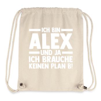 Alexander Alexandra Alexa Alex - Stanley/Stella recycelter Gym Bag - Naturweiß - Vorne