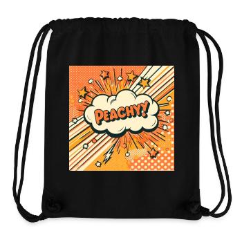 Peachy Peach - Stanley/Stella Recycled Gym Bag - black - Front