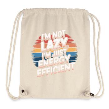 Energische Anti-Faulheit-Illustration - Stanley/Stella recycelter Gym Bag - Naturweiß - Vorne