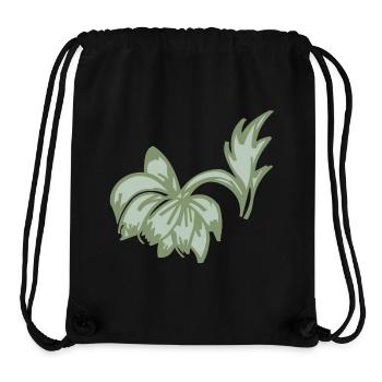 schöne, hängende Blume, florales Design - Stanley/Stella recycelter Gym Bag - Schwarz - Vorne