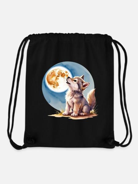Baby wolf - Stanley/Stella Recycled Gym Bag - black