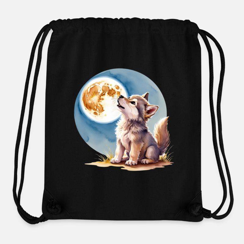 Babywolf - Stanley/Stella recycelter Gym Bag - Schwarz