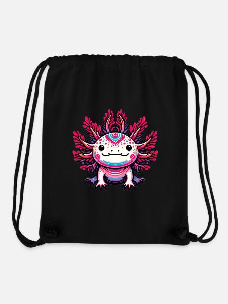 süßes Axolotl - Stanley/Stella recycelter Gym Bag - Schwarz