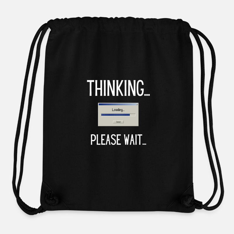 Thinking, please wait. - Stanley/Stella recycelter Gym Bag - Schwarz