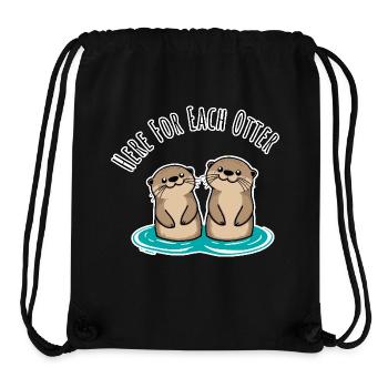 Here For Each Otter - Otter Best Friends Forever - Stanley/Stella recycelter Gym Bag - Schwarz - Vorne