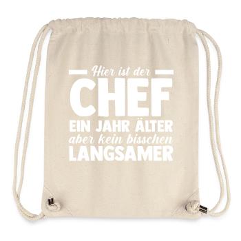 Chef Gruppenleiter Teamleiter Vorgesetzter - Stanley/Stella recycelter Gym Bag - Naturweiß - Vorne