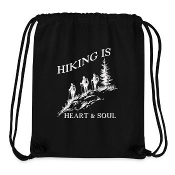 Hiking is - Stanley/Stella Recycled Gym Bag - black - Front