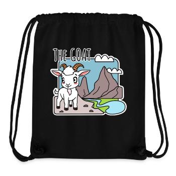 The GOAT - Cute little goat in the mountains - Stanley/Stella Recycled Gym Bag - black - Front