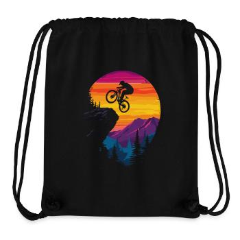 Mountain Biking - Stanley/Stella Recycled Gym Bag - black - Front