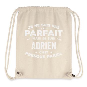 Adrien Ein Vorname, eine Geschichte, eine Persönlichkeit - Stanley/Stella recycelter Gym Bag - Naturweiß - Vorne