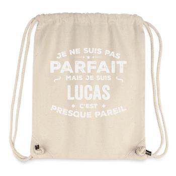 Lucas Ein Vorname, eine Geschichte, eine Persönlichkeit - Stanley/Stella recycelter Gym Bag - Naturweiß - Vorne