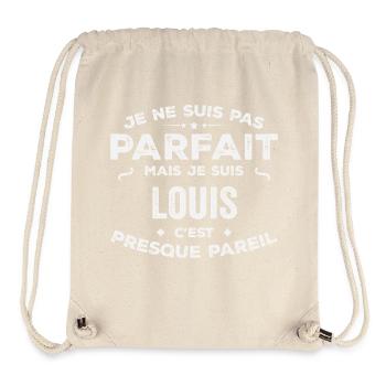 Louis Un Prénom, Une Histoire, Une Personnalité - Sac à cordon recyclé Stanley/Stella - blanc naturel - Devant