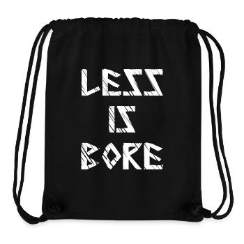 Less is bore - Stanley/Stella recycelter Gym Bag - Schwarz - Vorne