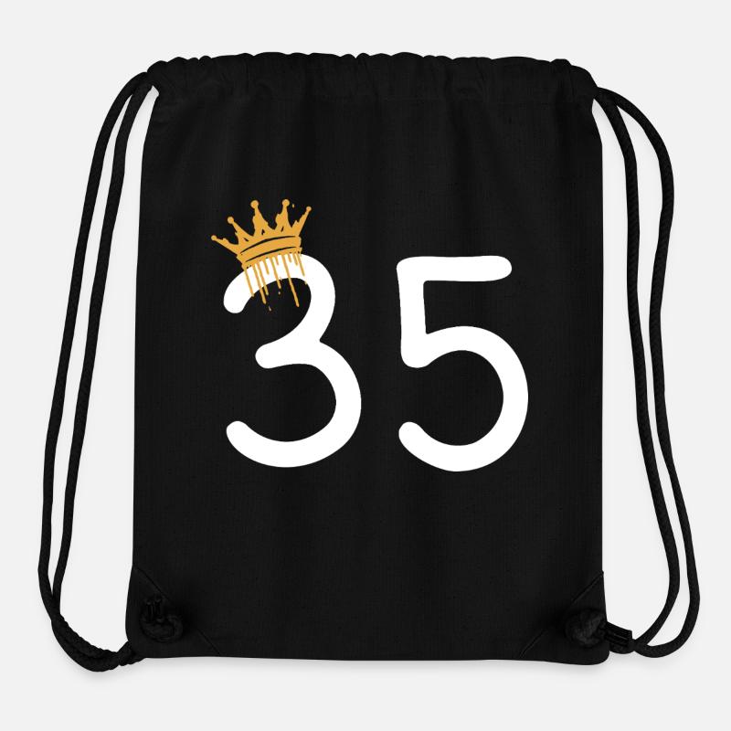 35 - Sac à cordon recyclé Stanley/Stella - noir