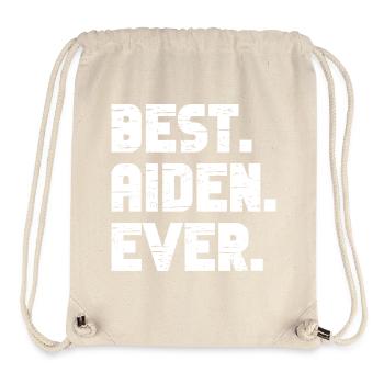 Best Aiden Ever Retro Geschenk Spruch Geburtstag - Stanley/Stella recycelter Gym Bag - Naturweiß - Vorne