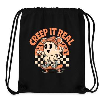 Creep It Real Ghost Skateboard - Stanley/Stella recycelter Gym Bag - Schwarz - Vorne