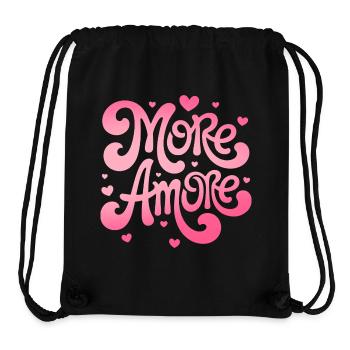 More Amore Hearts - Stanley/Stella Recycled Gym Bag - black - Front