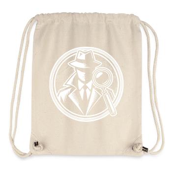Detective Design – In search of clues with a magnifying glass - Stanley/Stella Recycled Gym Bag - natural - Front