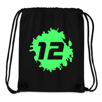 Neon 12 Spritzer - Stanley/Stella recycelter Gym Bag - Schwarz - Vorne