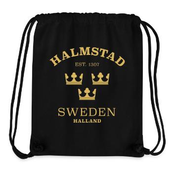 Halmstad Sverige Sweden - Stanley/Stella Recycled Gym Bag - black - Front