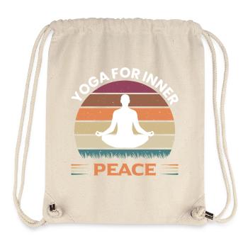 Yoga for inner peace men - Stanley/Stella recycelter Gym Bag - Naturweiß - Vorne