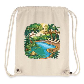 Ecosystem Egosystem Committed to the Planet - Stanley/Stella Recycled Gym Bag - natural - Front