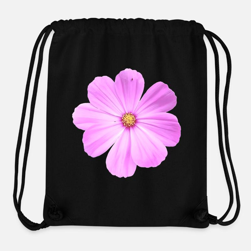 fleur - Sac à cordon recyclé Stanley/Stella - noir