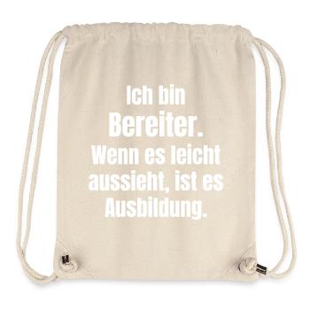 Bereiter Spruch: Training wirkt sichtbar - Stanley/Stella recycelter Gym Bag - Naturweiß - Vorne