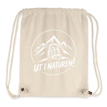 Abenteuer-Rucksackwandern - Stanley/Stella recycelter Gym Bag - Naturweiß - Vorne