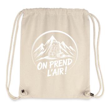 Abenteuer-Rucksackwandern - Stanley/Stella recycelter Gym Bag - Naturweiß - Vorne