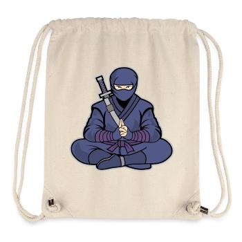 Ninja Zen – Martial Arts & Combat Sports - Sac à cordon recyclé Stanley/Stella - blanc naturel - Devant